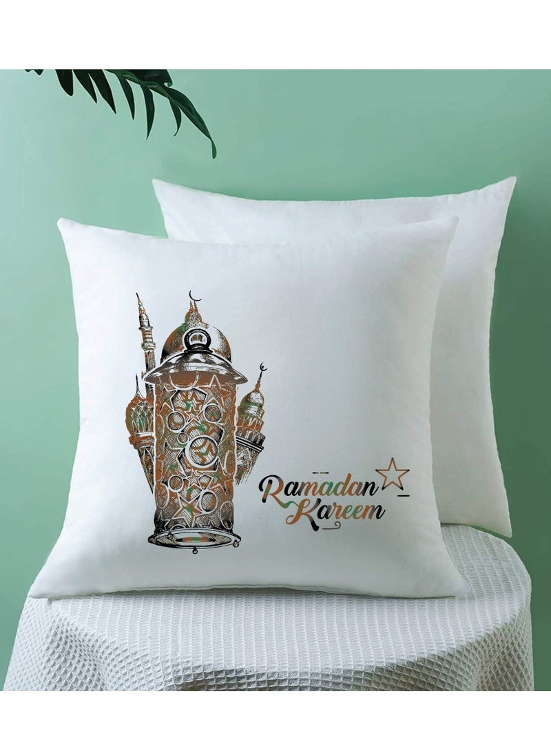 PRINTSHOP4ME Ramadan Mubarak Decorative Throw Pillows - Perfect for Ramadan Decoration - Living Room - Bedroom Decor - Ramadan Pillow Covers  - Image 4