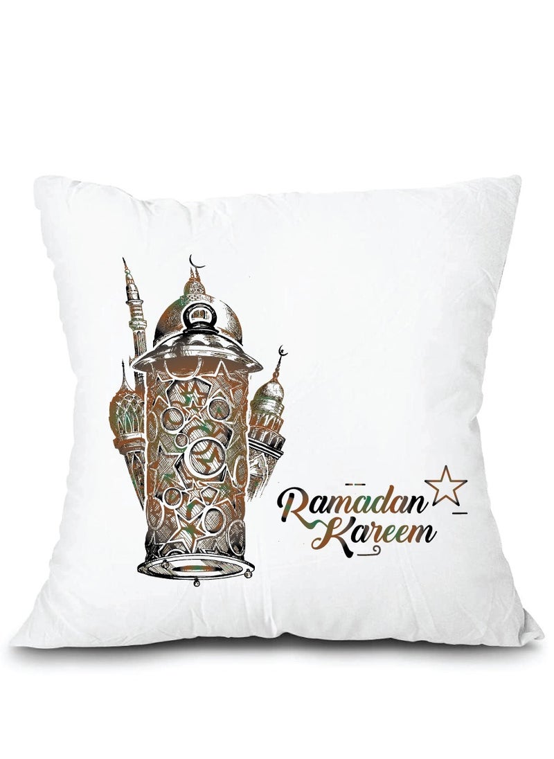 PRINTSHOP4ME Ramadan Mubarak Decorative Throw Pillows - Perfect for Ramadan Decoration - Living Room - Bedroom Decor - Ramadan Pillow Covers  - Image 2