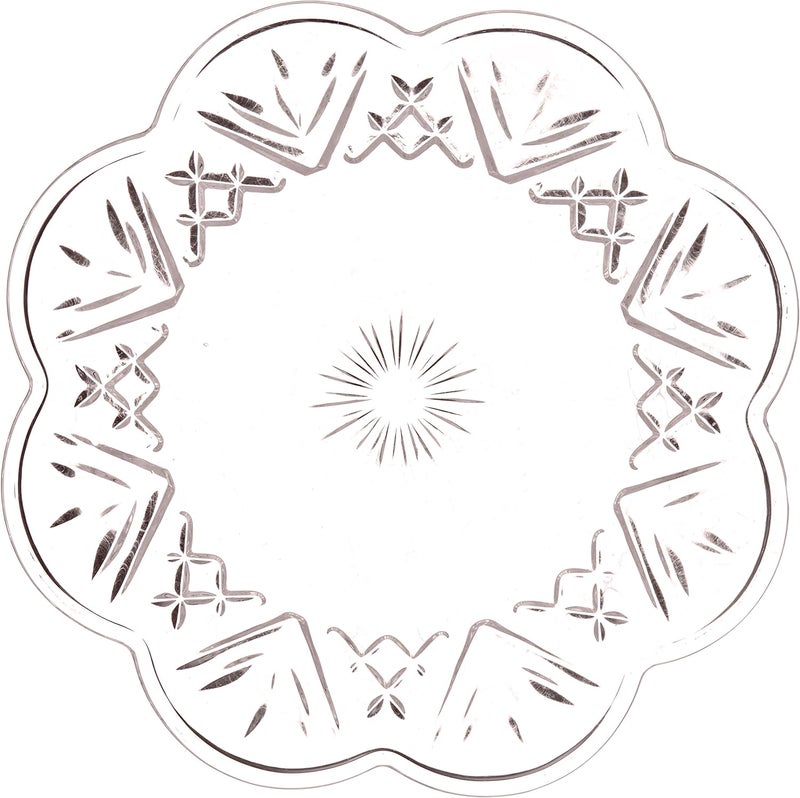 Godinger Lead Crystal Set of 4 Dublin Canape Plates - Elegant Clear Glass Dinnerware - Image 2