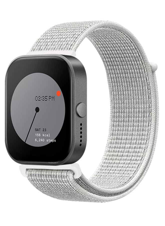 CATANES (for Nothing Watch Pro 22mm) Nylon Strap,Quick Release Bands for Women Men Sport Wristband Strap Light Grey - Image 1