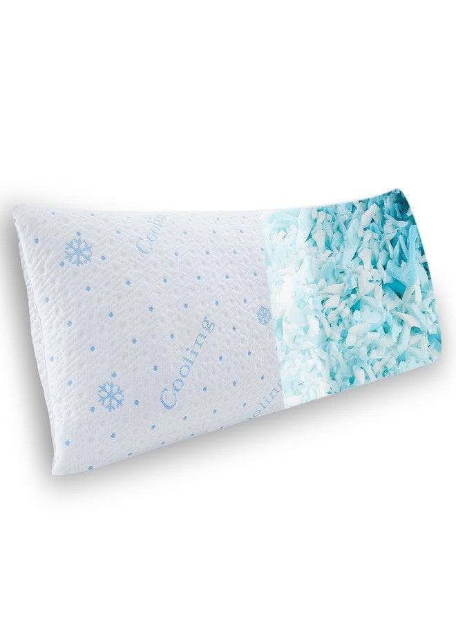 Dreamood Cooling Body Pillow Firmer 3200g 100% Shredded Memory Foam Body Pillows for Adults Side Sleeper Pregnancy Full Body Pillow 20x54 inch Adjustable with Washable Cover - Image 1