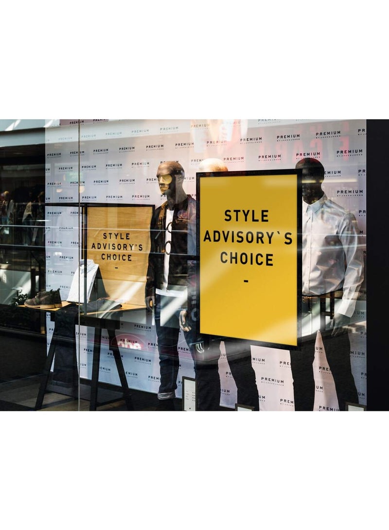 Durable DURAFRAME File Folder Poster Holder | Magnetic hinged frame for quick poster insertion, bubble-free self-adhesive display for glass & windows, UV‑stable 2 years, two-sided readable, holds 2 posters - Image 5