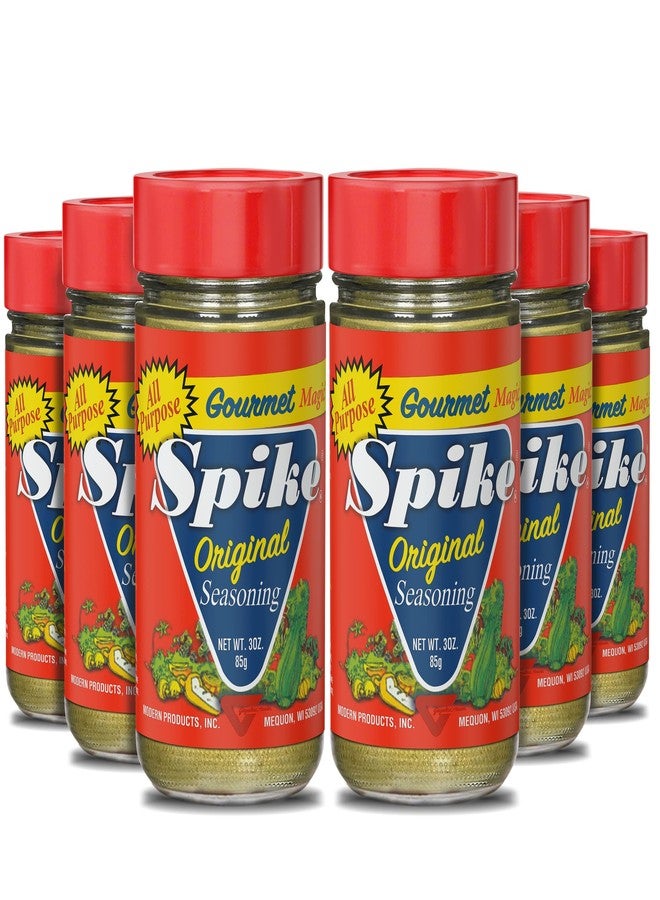 Spike Original All-Purpose Seasoning, All Natural, Low Sodium, No Sugar, No MSG, Zero Calories, Vegan (6 Pack - 3 Oz Each) - Image 1