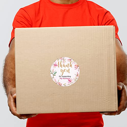 Wonder Hub Self-Adhesive Vinyl Wonderhub (Pack of 500) Attractive 8 Different Design Thank You Stickers for Packaging and Small Business (Design 2Wall, 13 Cms) - Image 5