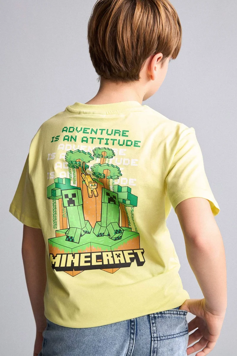 ديفاكتو New Regular Fit Printed Short Sleeve T-Shirt