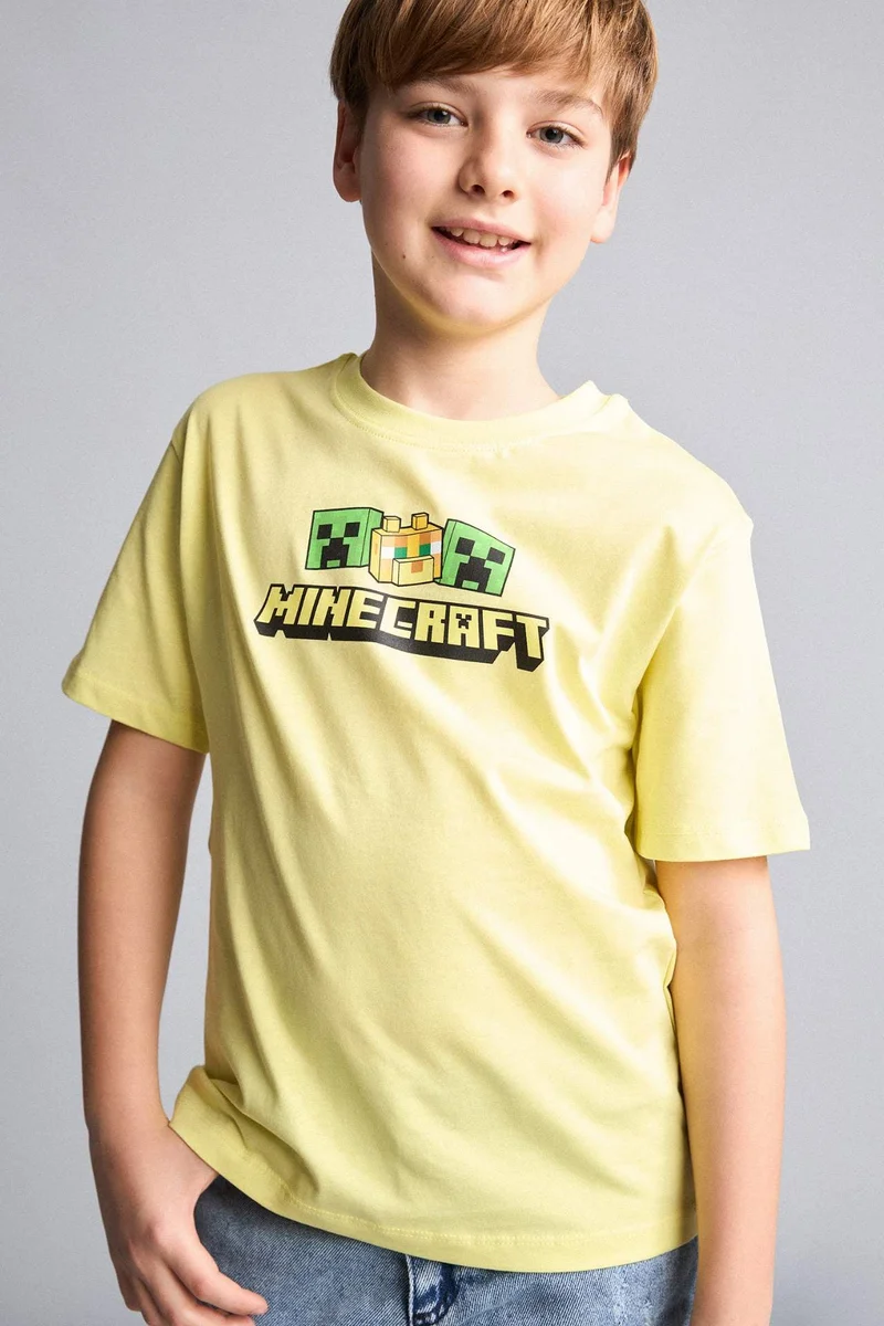 DeFacto New Regular Fit Printed Short Sleeve T-Shirt