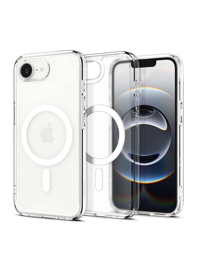 Wtech - Apple iPhone 16e 5G 2025 Magnetic Case, Slim Transparent Flexible TPU Shockproof Magsafe Back Phone Case - Clear - Image 1