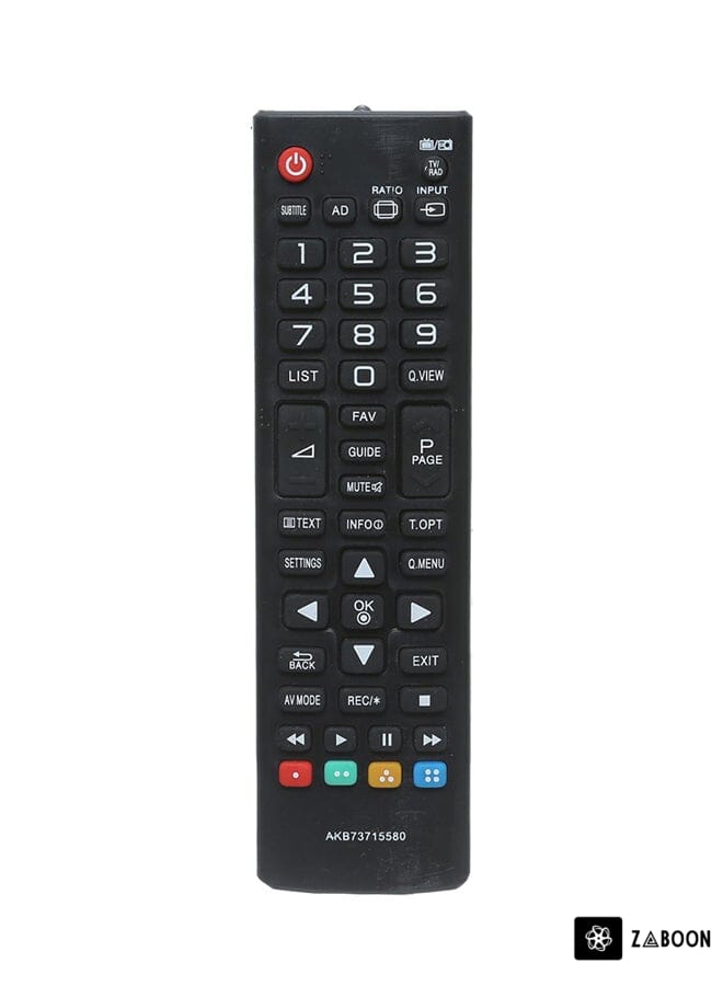 Zaboon Remote Control For LG TV Black