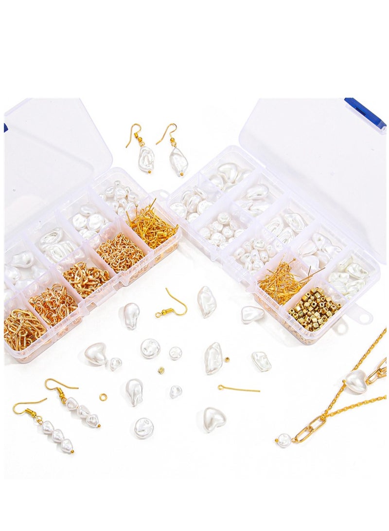 Excefore Beads Kit for Bracelet Making, Complete Jewelry Making Supplies Set with Charms, Crystal Beads, and String, Perfect for Adults and Girls Crafting Beautiful Bracelets, 420 Pcs - Image 5
