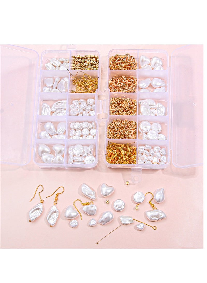 Excefore Beads Kit for Bracelet Making, Complete Jewelry Making Supplies Set with Charms, Crystal Beads, and String, Perfect for Adults and Girls Crafting Beautiful Bracelets, 420 Pcs - Image 2