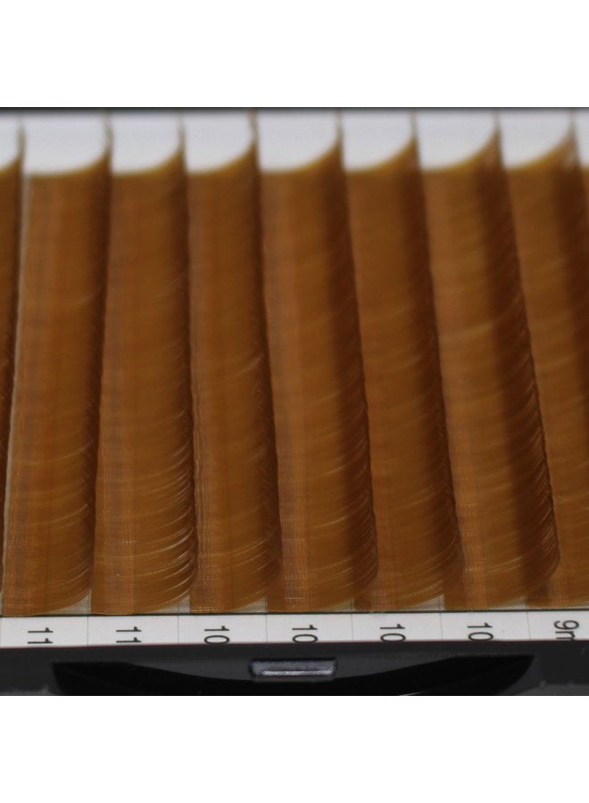 Bodermincer Scala Thickness 0.10mm C Curl Light Brown/Dark Brown/Black-Brown False lashes Individual Eyelash Extension Natural False Eyelashes (13mm, Light Brown) - Image 4