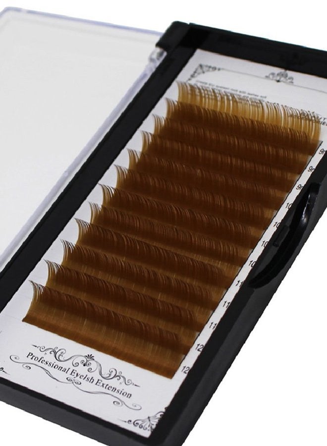Bodermincer Scala Thickness 0.10mm C Curl Light Brown/Dark Brown/Black-Brown False lashes Individual Eyelash Extension Natural False Eyelashes (13mm, Light Brown) - Image 2