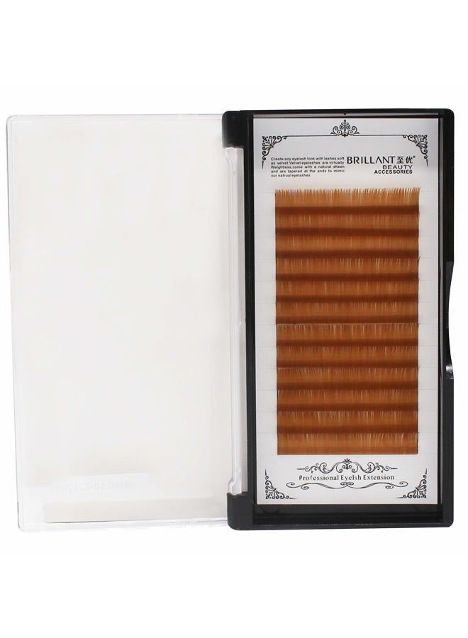 Bodermincer Scala Thickness 0.10mm C Curl Light Brown/Dark Brown/Black-Brown False lashes Individual Eyelash Extension Natural False Eyelashes (13mm, Light Brown) - Image 5