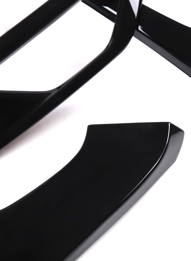 Sekhyna Front Side Grille Cover Frame Trim Kits Compatible with Mitsubishi Outlander 2023 2024 ABS 4PCS,Black Front Bumper Left and Right Chrome Trim Molding Strip Accessories (Glossy Black) - Image 5