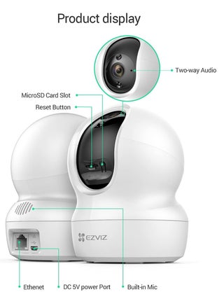 كاميرا CP1 3Mp IP فائقة الدقة لاسلكية داخلية للمنزل الذكي، واي فاي، شاشة 360¬∞ PT - view 5