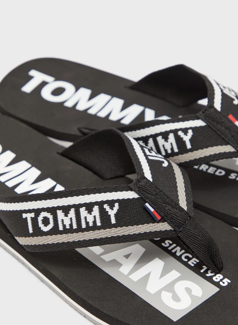 TOMMY JEANS Logo Flip Flop