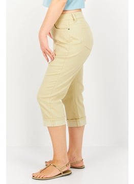 NYDJ Women Straight Fit Wide Leg Casual Pants, Khaki  - Image 2