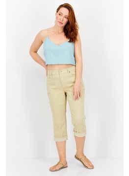 NYDJ Women Straight Fit Wide Leg Casual Pants, Khaki  - Image 4