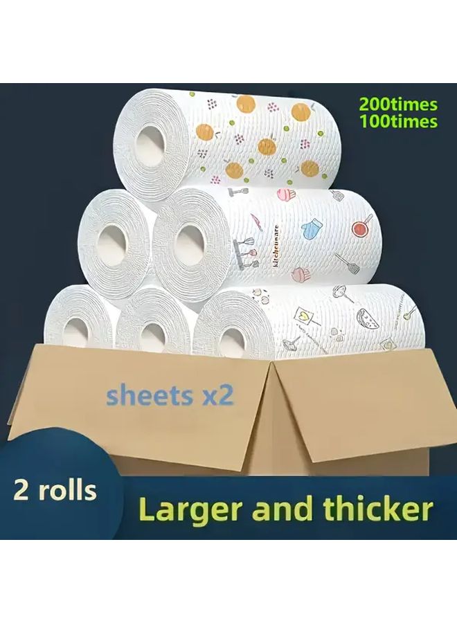 High Performance Disposable Kitchen Towels Oil Free Cleaning Degreasing Cloth 100 Times - Image 2