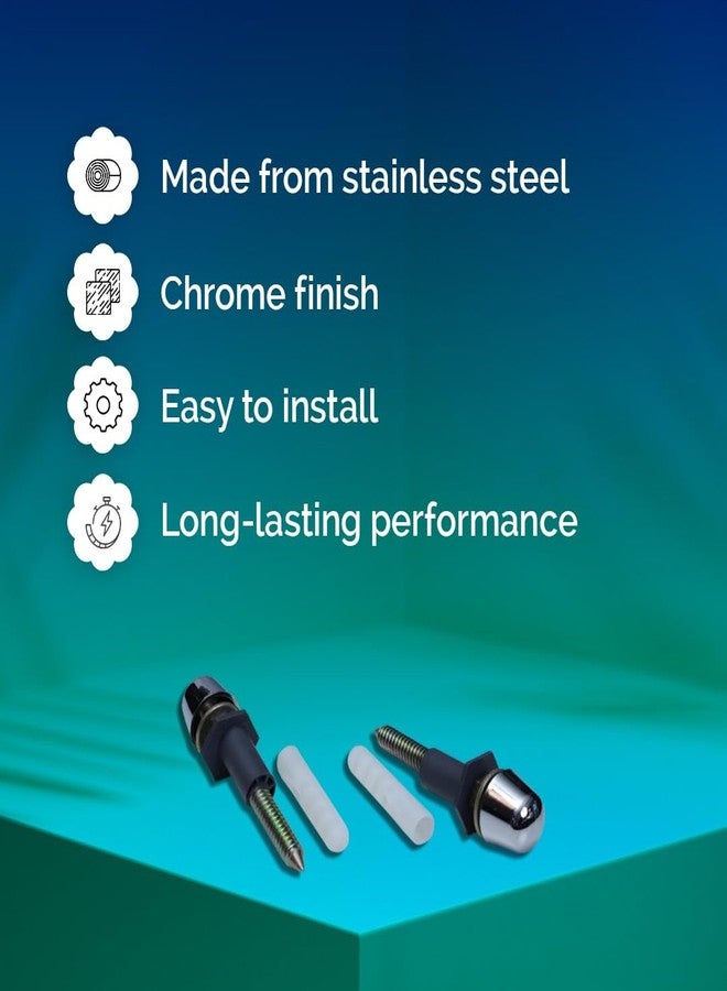 Parryware Sumo Bolt Fixing Set for Wall Mounted Basins & Wall Hung Closets | Bathroom Fittings| Ultra White Stainless Steel | Durable & Long-Lasting Performance - Image 3