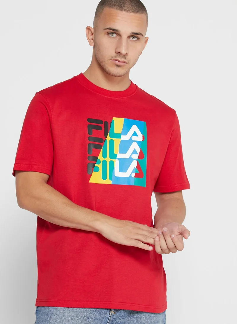 FILA Valdez Torn Graphic T-Shirt