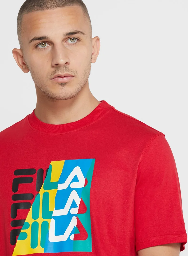 FILA Valdez Torn Graphic T-Shirt