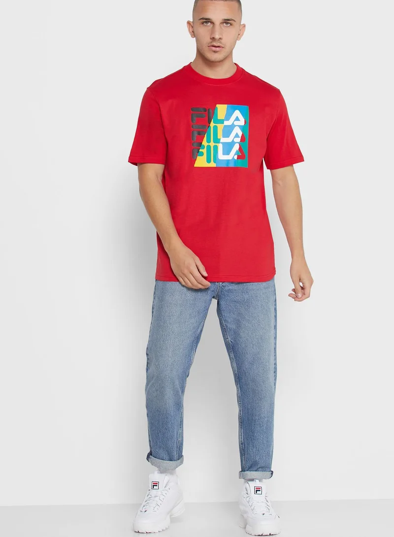 FILA Valdez Torn Graphic T-Shirt
