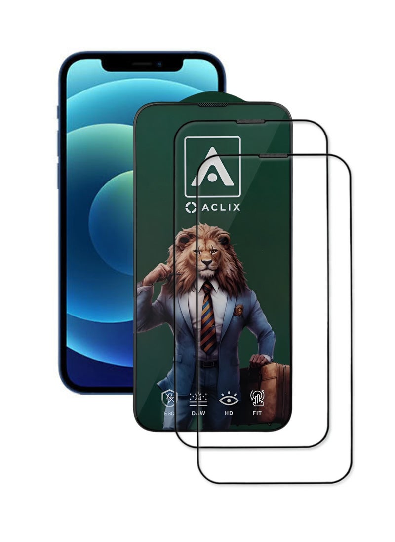 ACLIX 2 Pieces Antistatic ESD Dustproof Premium Quality High Definition Tempered Glass Screen Protector Designed For  iPhone 11 - Image 1