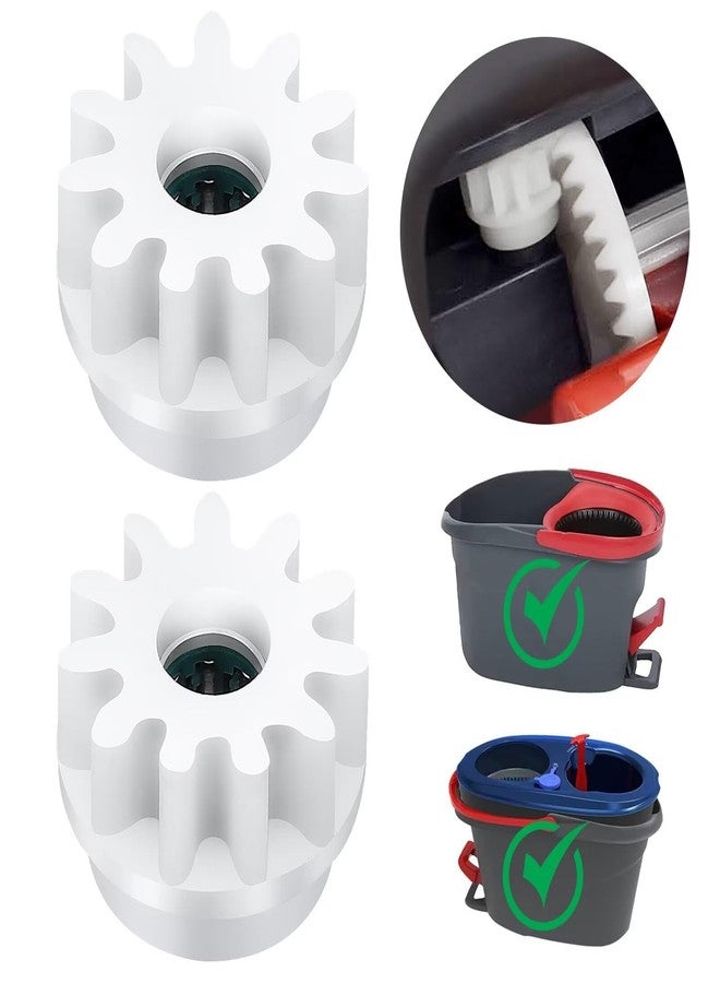 MXZONE Easy Mop Pedal Broom Spin Replacement One Way Clutch Bearing Bucket Gear Sprockets Repair Compatible with O Cedar Velida and Market 90% Spin Mop and Bucket, Mop Gears, 2 Packs - Image 1