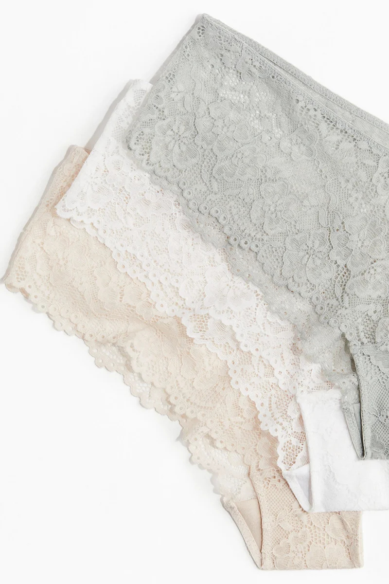 H&M 5-pack lace hipster briefs