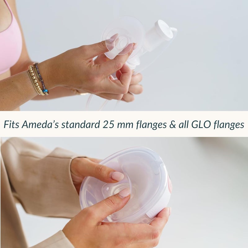 O CARE 13 mm Silicone Flange Inserts Compatible with Medela/for Spectra S1 S2 / Elvie / S18 S21 / Momcozy S9 S12/ TSRETE 24mm Breast Pump Shields or Freemie 25mm; Reduce Tunnel Down to 13 mm - Image 3