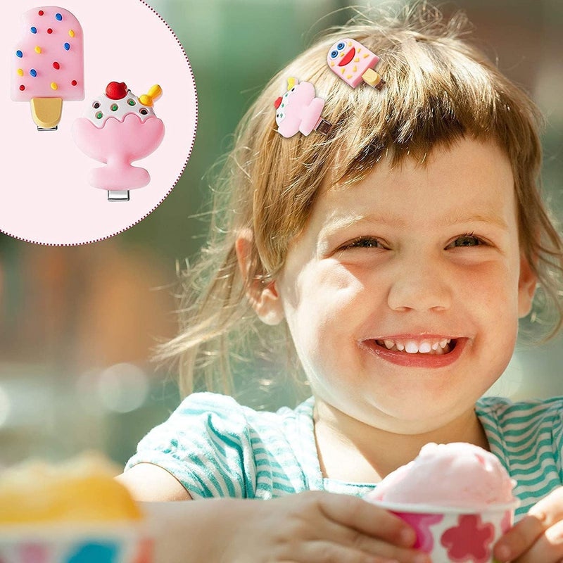 FIgment Hair Clip -Cute Fruit Cartoon Animal Shape Hair Clip Pins Set for Baby Girls, Little Girl Clip Set Hair Stuff Kids Accessory, Flower Candy, Fruits Rainbow, Butterflies for Hairstyles (Yellow) - Image 3