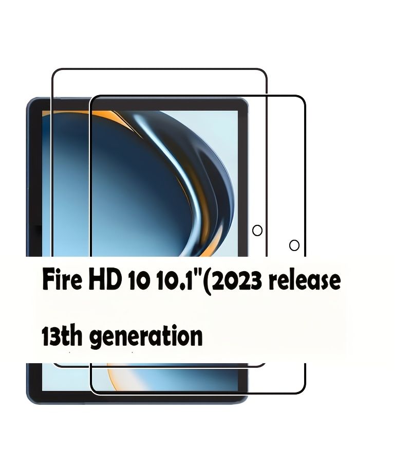 2 Pieces Tempered Glass Screen Protector For Fire 7 12th Gen 2022 9H Hardness Smooth Finish Premium Protection Easy Installation - Image 3