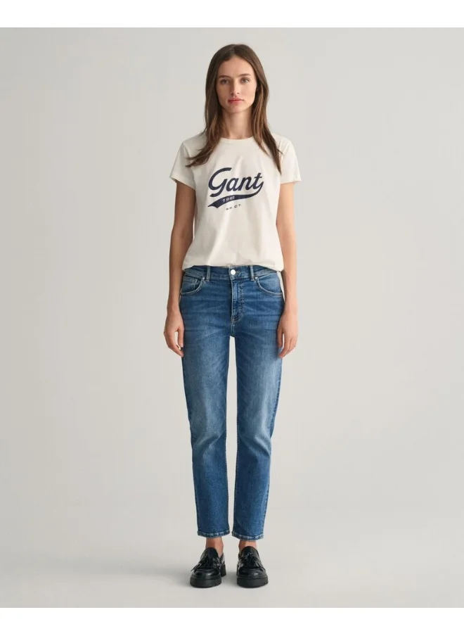 غانت Gant Slim Fit Cropped Jeans