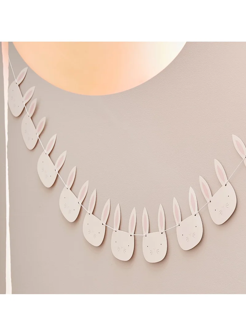 Ginger Ray Ginger Ray Eco-Friendly Bunny Head Bunting - Cute Easter Party Decoration with Fully Biodegradable Materials Ideal for Kids? Parties