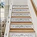 IARTTOP IARTTOP 12Pieces Minimalist Vine Stair Stickers,Peel and Stick Vinyl Stair Risers Decals,Black Vine Tile  - Image 2