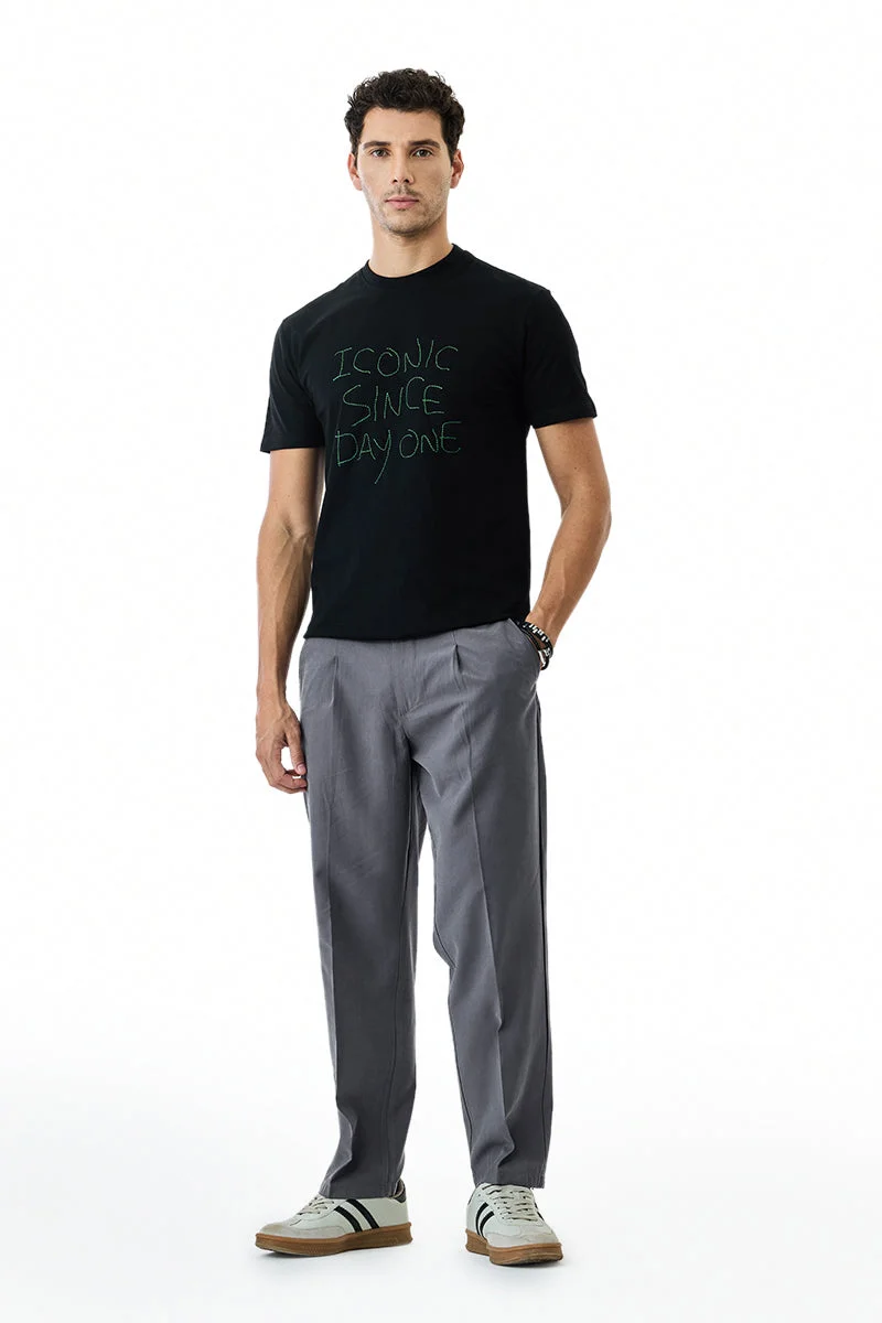 SNITCH Grey Relaxed Fit Trousers