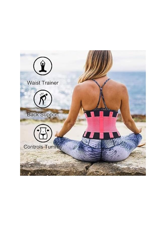 S-TOP Waist Trainer for Women, Belt with Hard Support and Adjustable Extra Elastic Straps, Workout Slimming Belt with Sauna Effect for Men and Women, Size S - Image 5