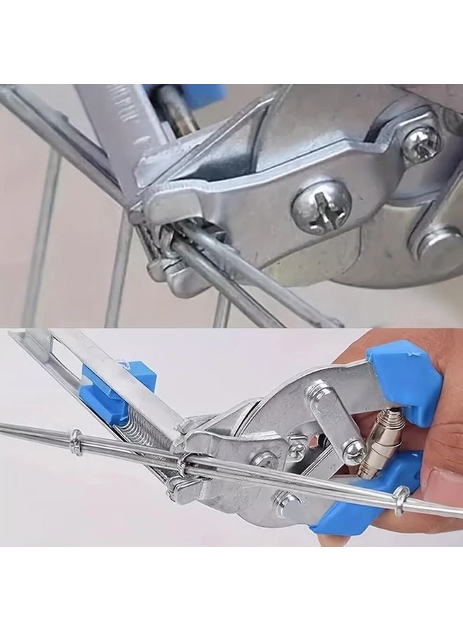Clamp With 600 Nails Animal Cage Hog Ring Pliers Tool M Clips Staples Chicken Mesh Wire Fencing - Image 5