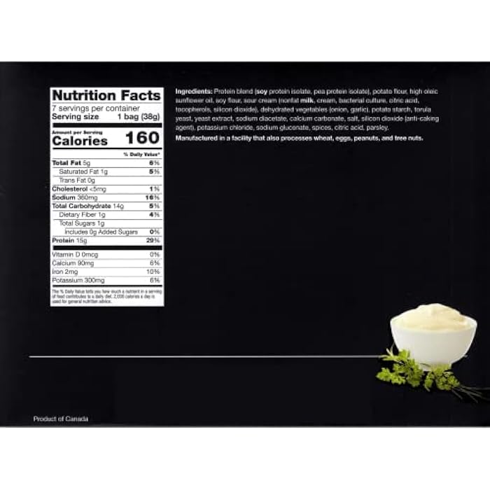PROTIFIT - High Protein Diet Zipper Snacks, 15g Protein, Low Calorie, Low Sugar, Low Fat, Ideal Protein Compatible, 7 Servings Per Box (Sour Cream & Fine Herb) - Image 3