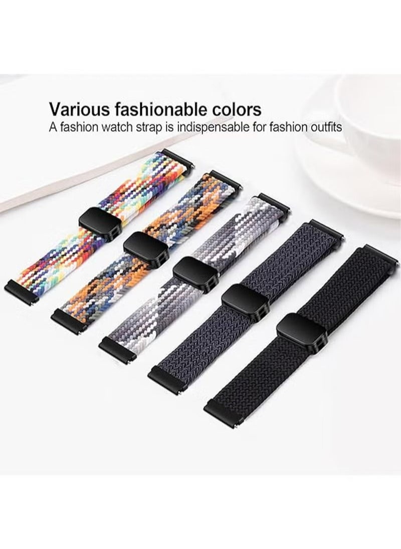 X-level - 22mm Magnetic Nylon Watch Straps Compatible With Huawei Watch GT 3 46mm/Huawei Watch 4/GT4 46mm/GT2e 46mm/GT2 46mm/ClassicSamsung Galaxy Watch 3 45mm, Sport Adjustable Replacement Band For Women Men - Image 1
