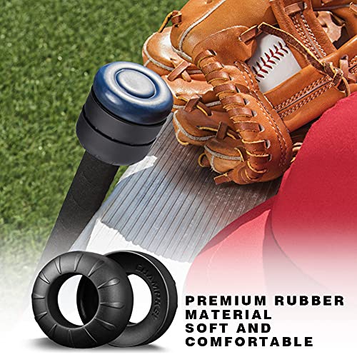 CHAMPKEY Premium Choke up Rings 4-Pack for Youth Baseball, Softball and Tee Ball (Black) - Image 3
