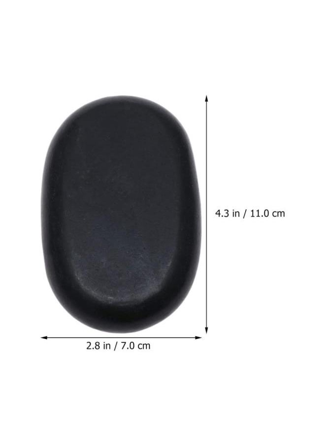Generic - Essential Massage Stones Hot Stones Rocks for SPA Massage 11 * 7cm Flat Side - Image 1