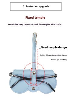 Y&D Sunglasses Bag Eyeglass Case,Portable Slim Travel Sunglasses Pouch,Anti-Stress Sun Glasses Storage Bag With Lanyard,Glasses Protective Case,Spectacle Case  - Image 5