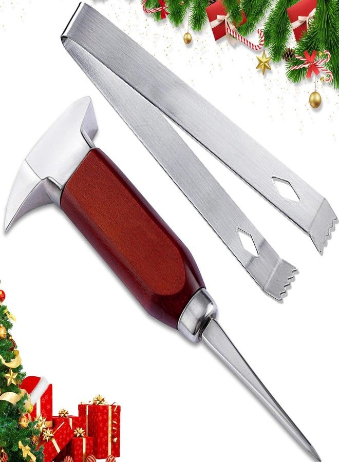 SuproBarware Ice Pick Stainless Steel, Ice Crusher Wood Handle for Breaking Ice, Ice Picks for Kitchen, Bars, Bartender. - Image 1