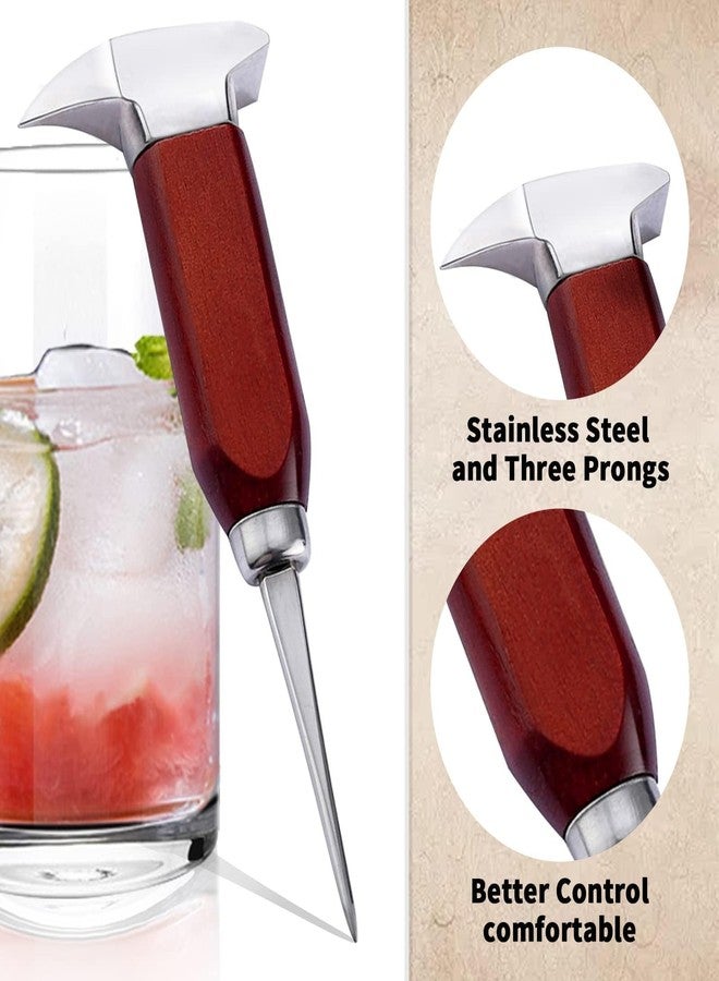 SuproBarware Ice Pick Stainless Steel, Ice Crusher Wood Handle for Breaking Ice, Ice Picks for Kitchen, Bars, Bartender. - Image 5