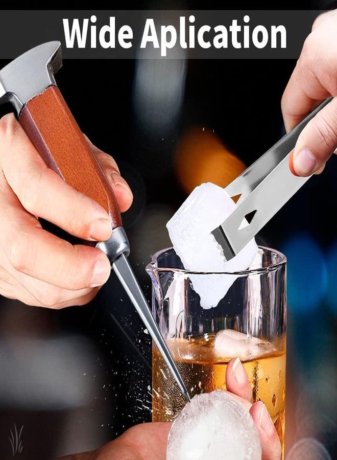 SuproBarware Ice Pick Stainless Steel, Ice Crusher Wood Handle for Breaking Ice, Ice Picks for Kitchen, Bars, Bartender. - Image 3