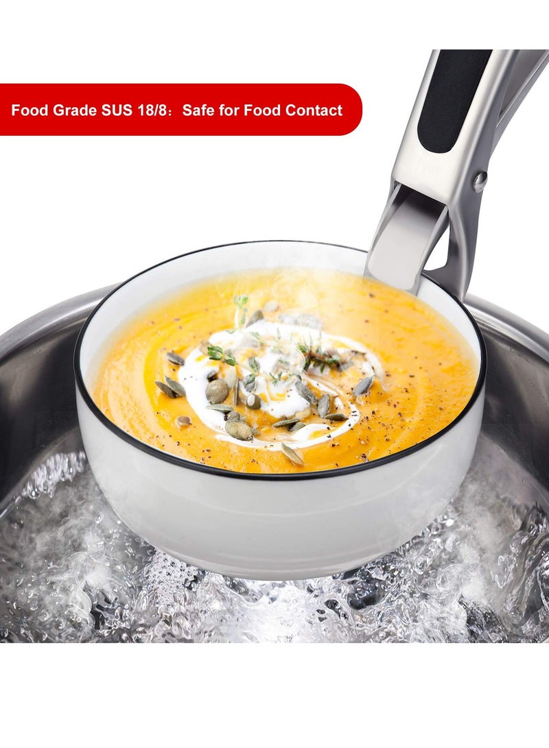 KASTWAVE قبضة صحن متوافقة مع ملحقات وعاء الطبخ الفوري، مقبض صواني القلي الهوائية، جهاز استرجاع الأطباق الساخنة للميكروويف وفرن التوست والمبخرة - Image 2