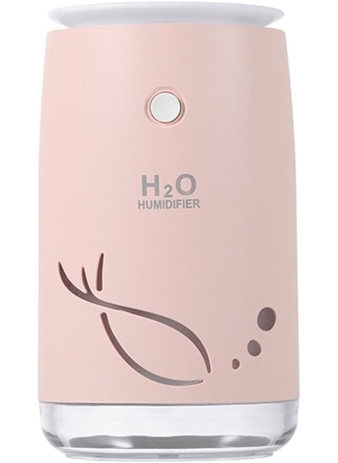 NIBEMINENT Small Desk Humidifier Pink 13.4x7.9cm  - Image 1