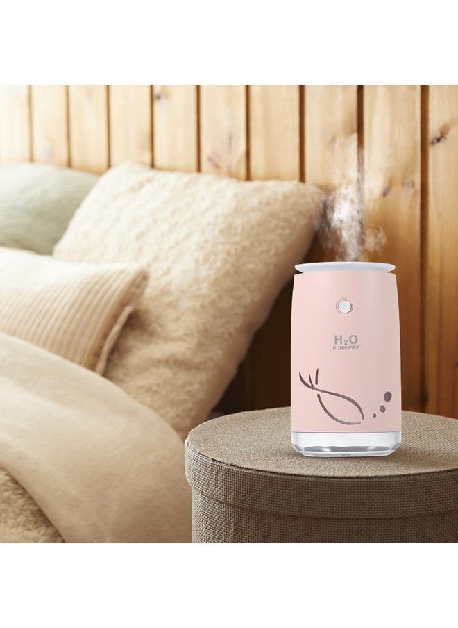 NIBEMINENT - Small Desk Humidifier Pink 13.4x7.9cm - Image 1
